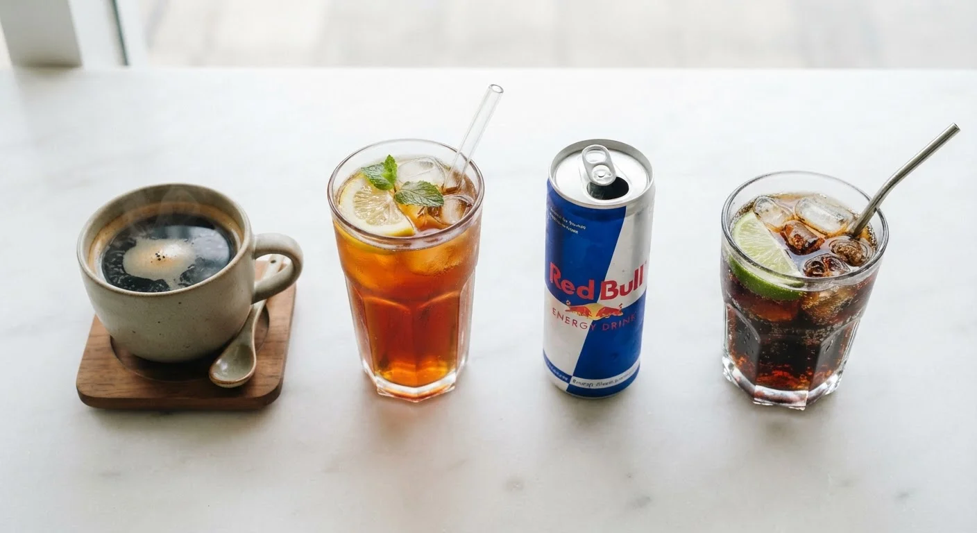 Caffeine Content Across Beverages: Coffee, Tea, Energy Drinks, and Soda Compared
