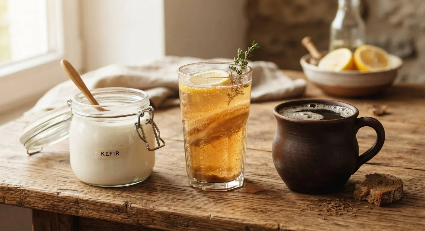 Fermented Drinks Through the Ages: Kefir, Kombucha, and Kvass Explained