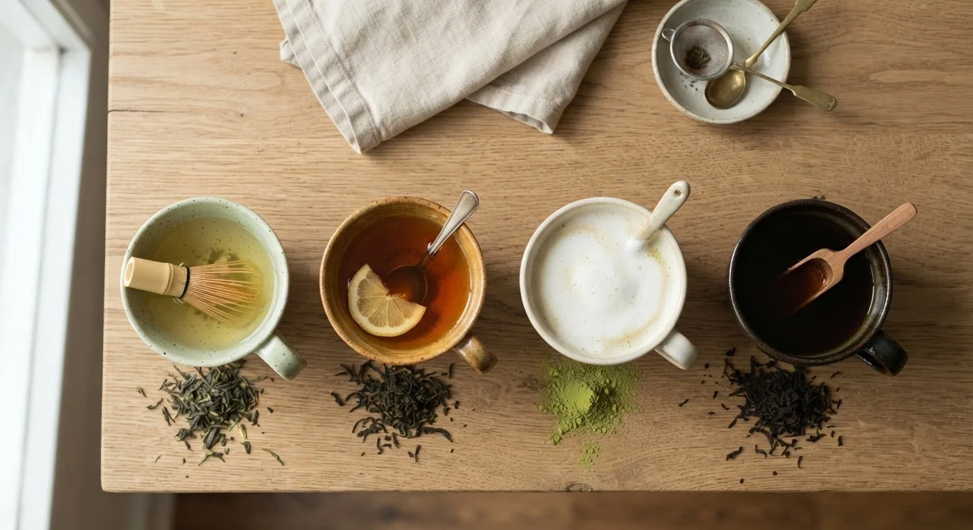 Green, Black, White, and Oolong: What Actually Separates the Major Tea Types