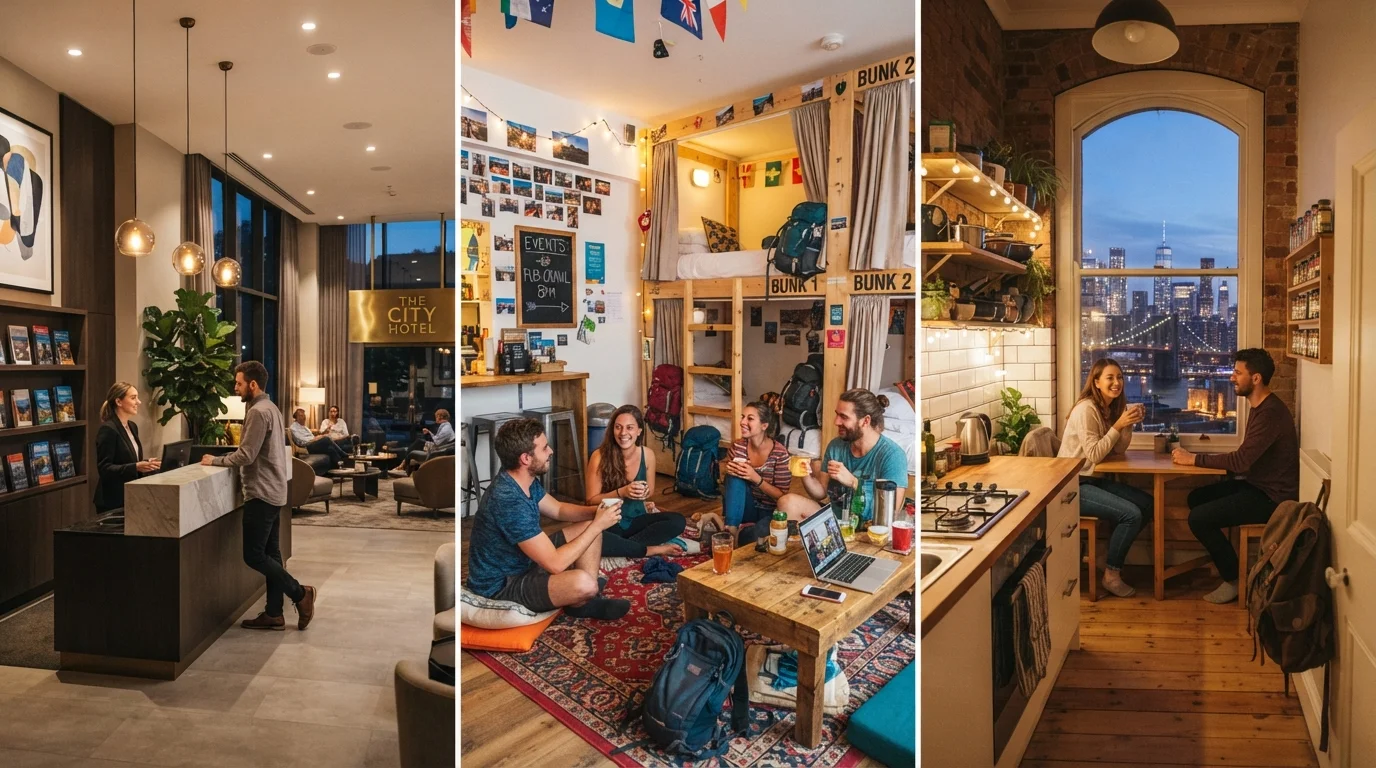 Hotel vs. Hostel vs. Apartment Rental: Matching Accommodation to Your Travel Style