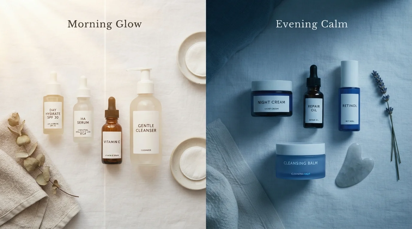 Morning Routine vs Evening Routine: Why Your Skin Needs Different Things at Different Times