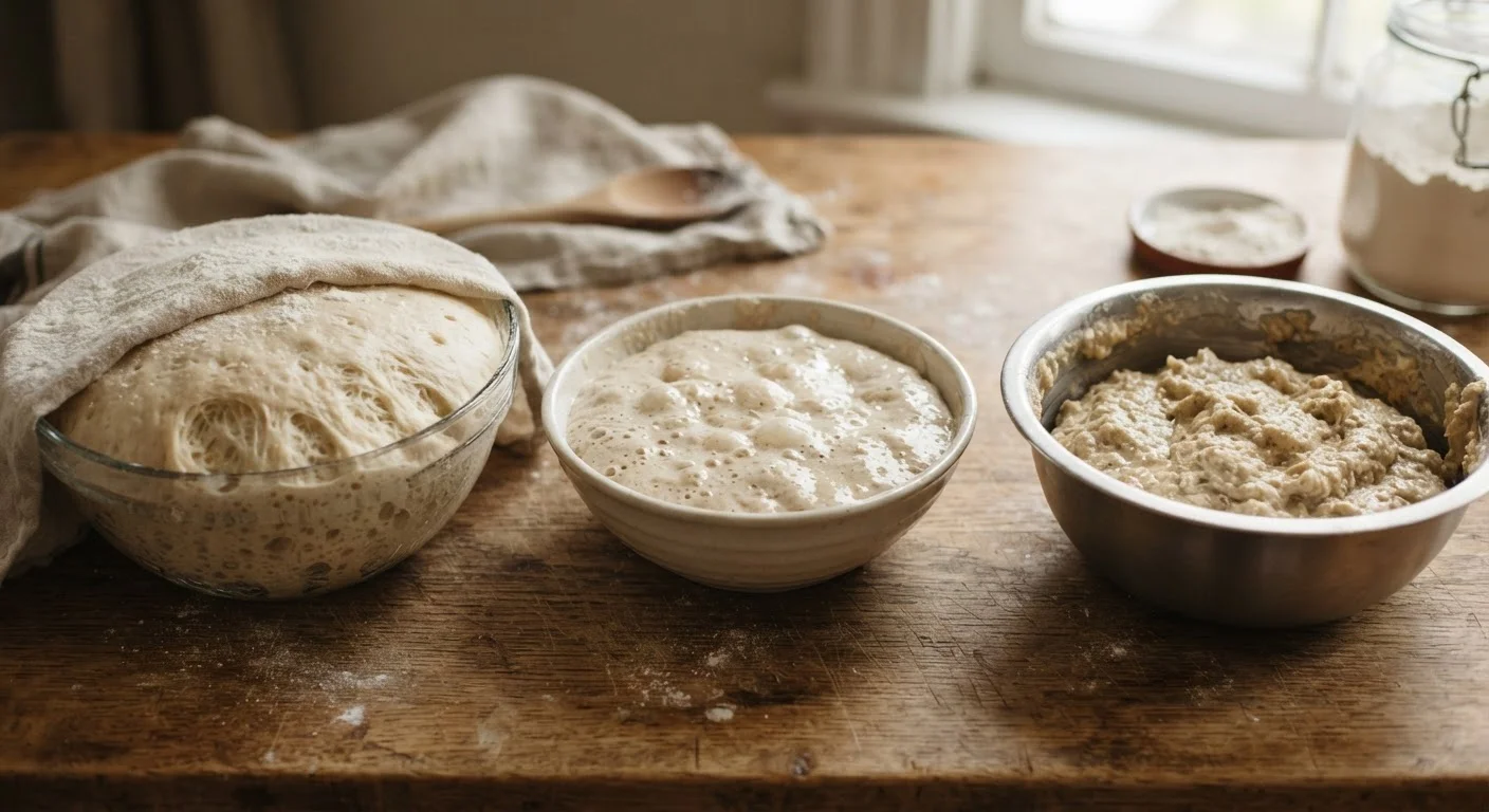 Yeast, Sourdough Starter, and Chemical Leaveners: How Each Raises Dough
